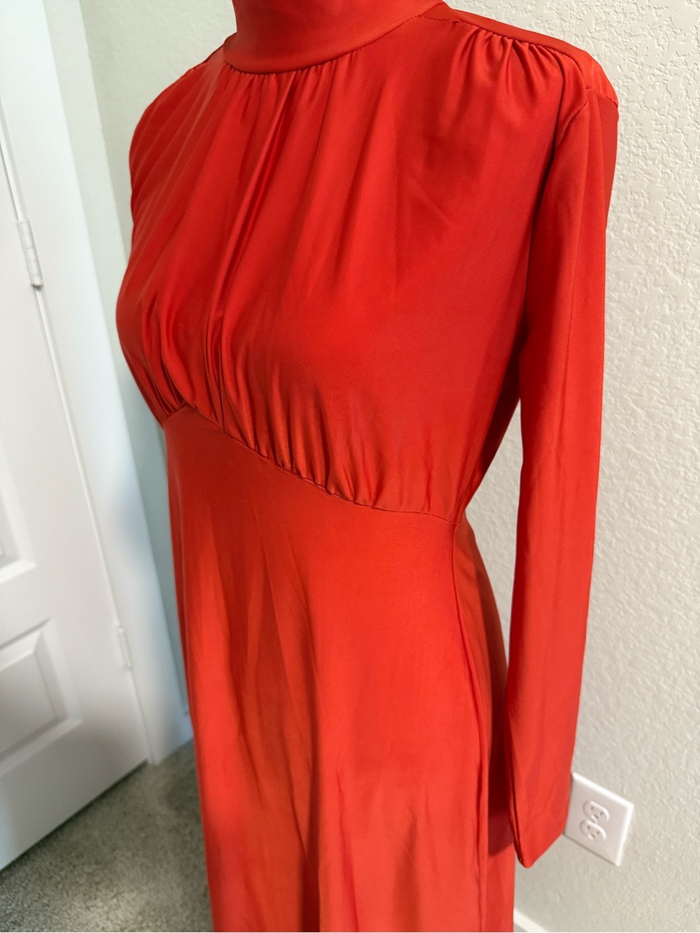Melloday Elegant High-Neck Long Sleeve Dress NWOT - Picture 5 of 9